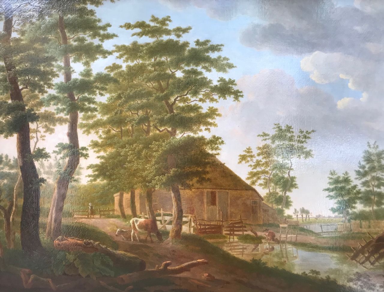 Gillis Smak Gregoor | Kleiner Bauernhof, Öl auf Leinwand, 66,5 x 85,5 cm, Unterzeichnet r.v.d.M.