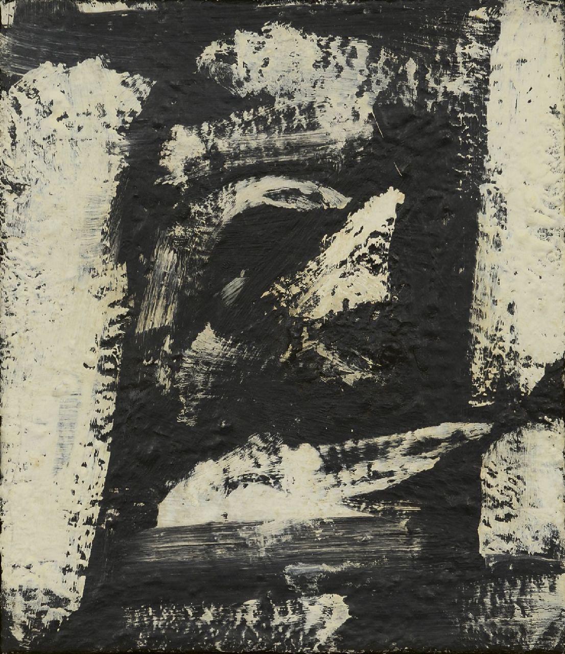 Wolvecamp Th.W.  | 'Theo' Wilhelm Wolvecamp | Gemälde zum Verkauf angeboten | Komposition, Öl auf Leinwand 35,2 x 30,2 cm, Unterzeichnet im Verso und zu datieren 1964