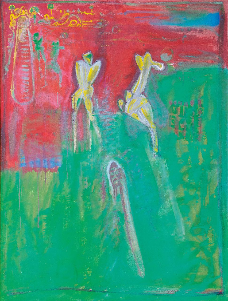 Rob Birza | Gulf, egg tempera on canvas, 137,2 x 79,7 cm, Unterzeichnet Auf dem Keilrahmen und datiert auf dem Keilrahmen  '89-'90