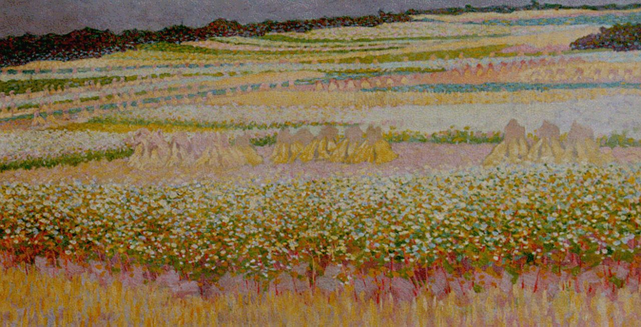 Breman A.J.  | Ahazueros Jacobus 'Co' Breman, A summer landscape, Blaricum, Öl auf Leinwand 29,0 x 53,0 cm