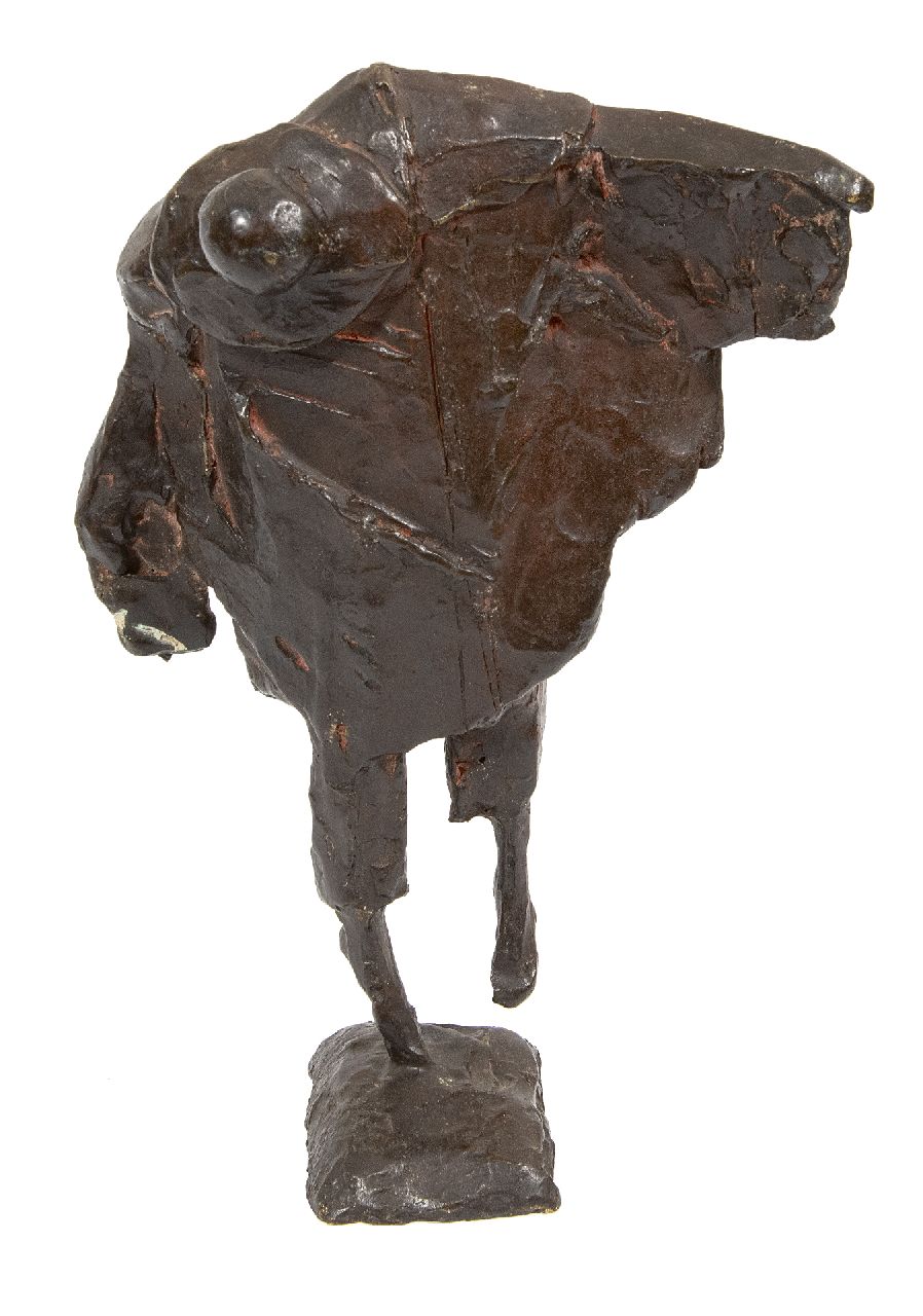 Claus E.  | Eric Claus | Skulpturen und Objekte zum Verkauf angeboten | Pierrot vom Commedia dell'arte, Bronze 36,0 x 24,0 cm, Unterzeichnet in der Basis