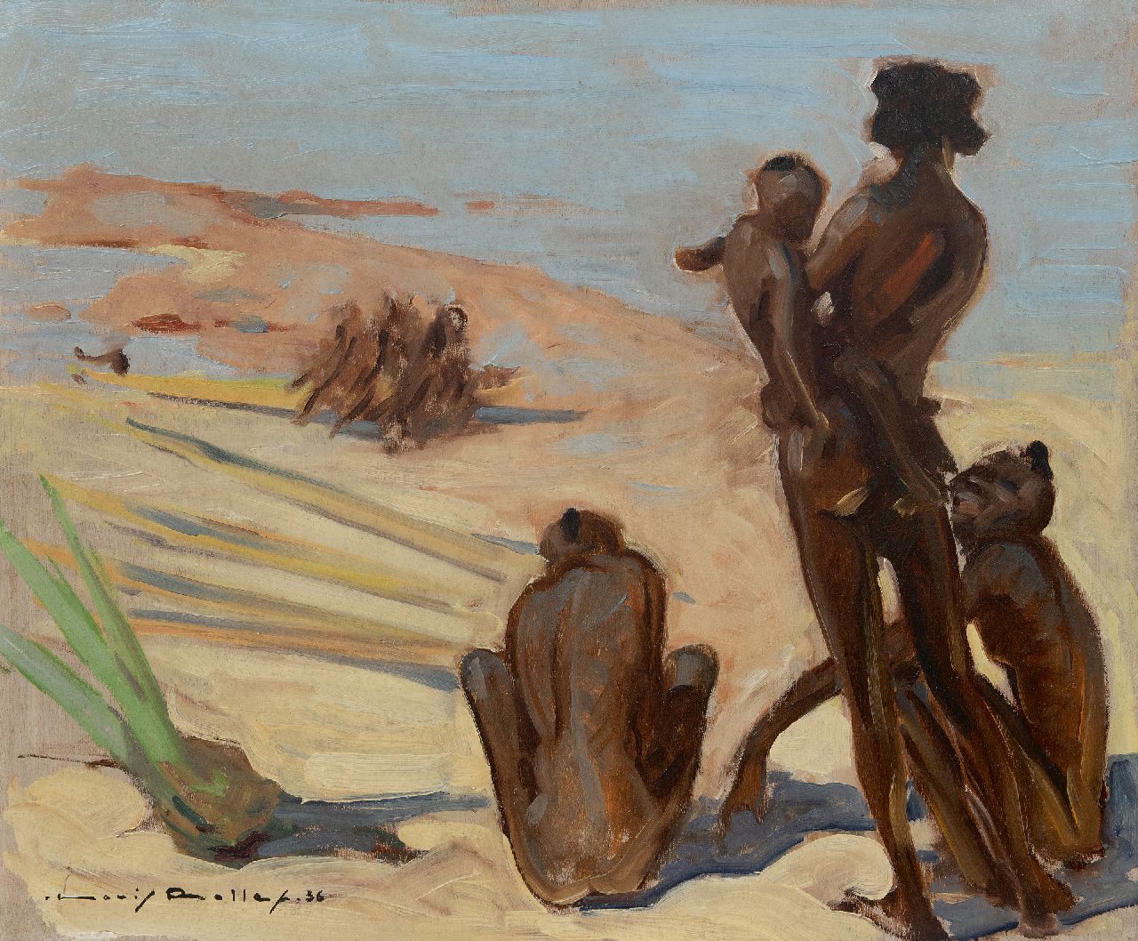 Rollet L.  | Louis Rollet | Gemälde zum Verkauf angeboten | Nossi-Bé, Madagascar, Öl auf Holz 50,1 x 61,2 cm, Unterzeichnet u.l. und datiert '36