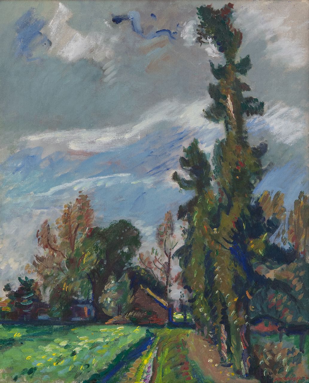 Wiegers J.  | Jan Wiegers, Veluwe Landschaft, Öl auf Leinwand 61,4 x 50,5 cm, Unterzeichnet u.r. und datiert '41