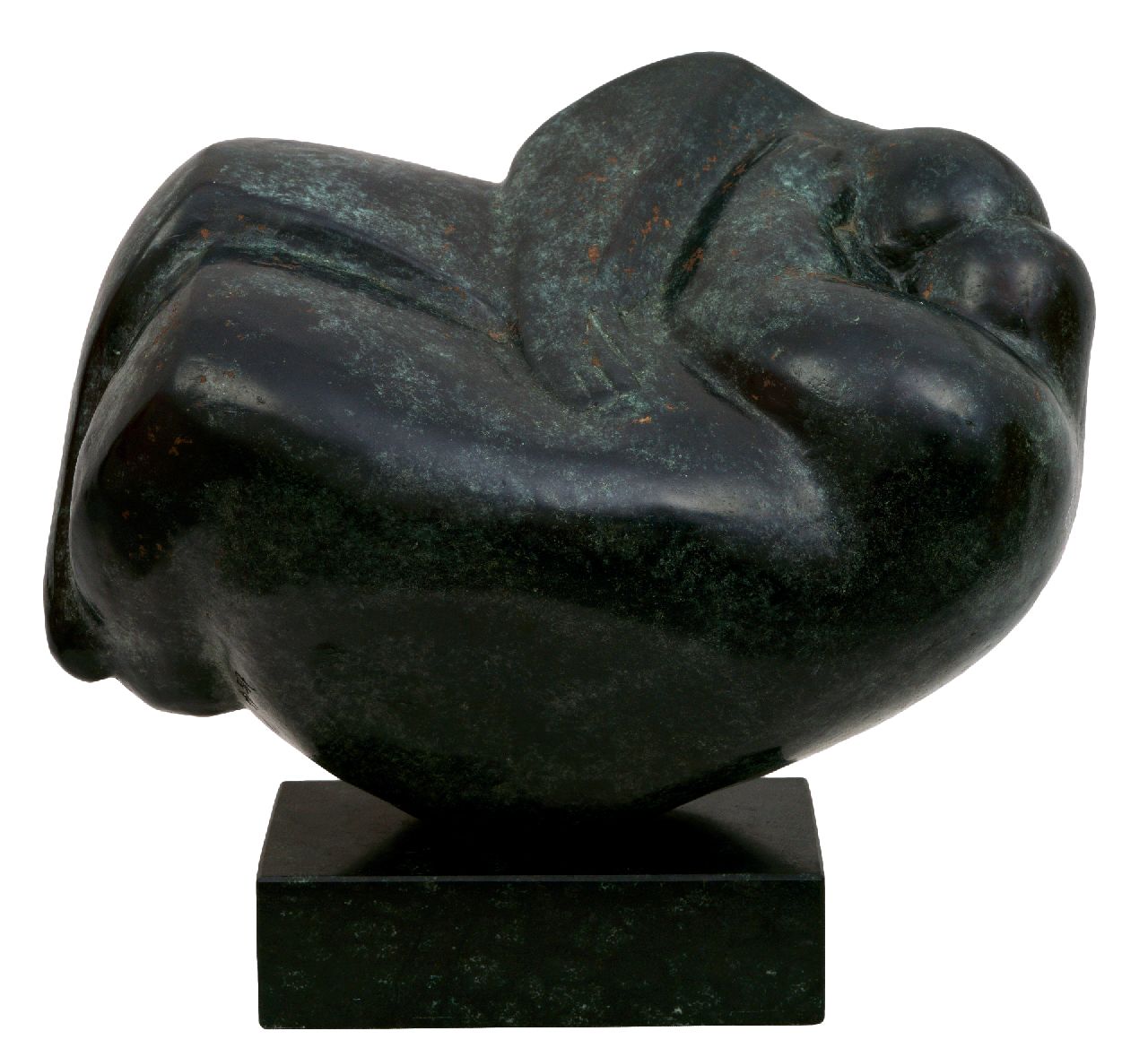 Dael M. van | Monica van Dael, Die Umarmung, Bronze 24,0 x 32,0 cm, Unterzeichnet auf der Unterseite mit Monogramm