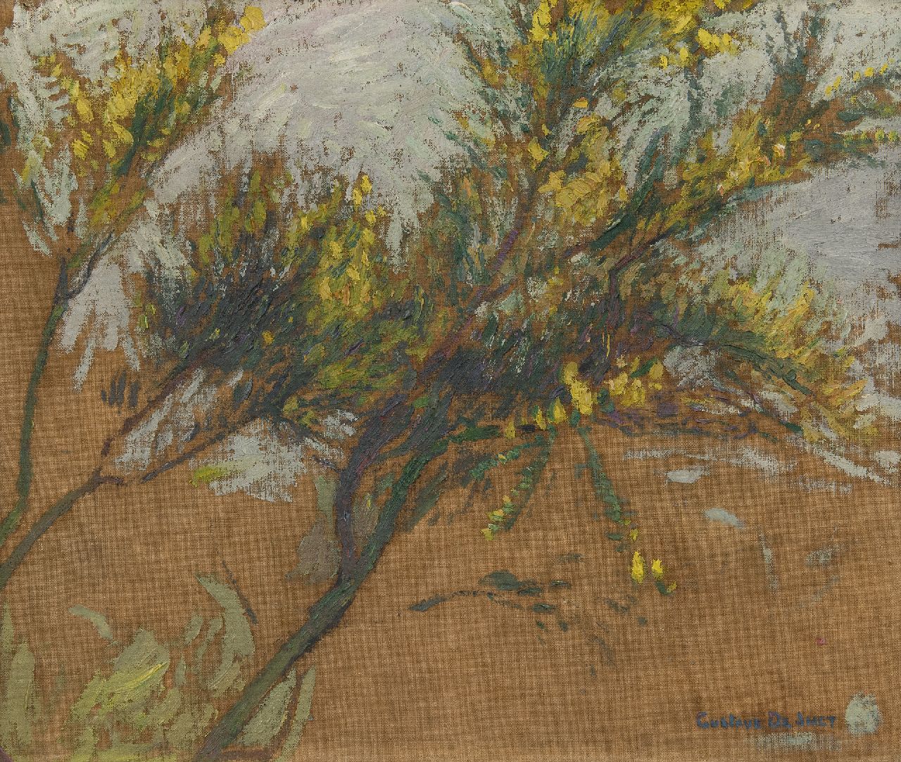 Smet G. de | Gustave de Smet | Gemälde zum Verkauf angeboten | Baumstudie, Öl auf Leinwand 33,2 x 40,0 cm, Unterzeichnet r.u.