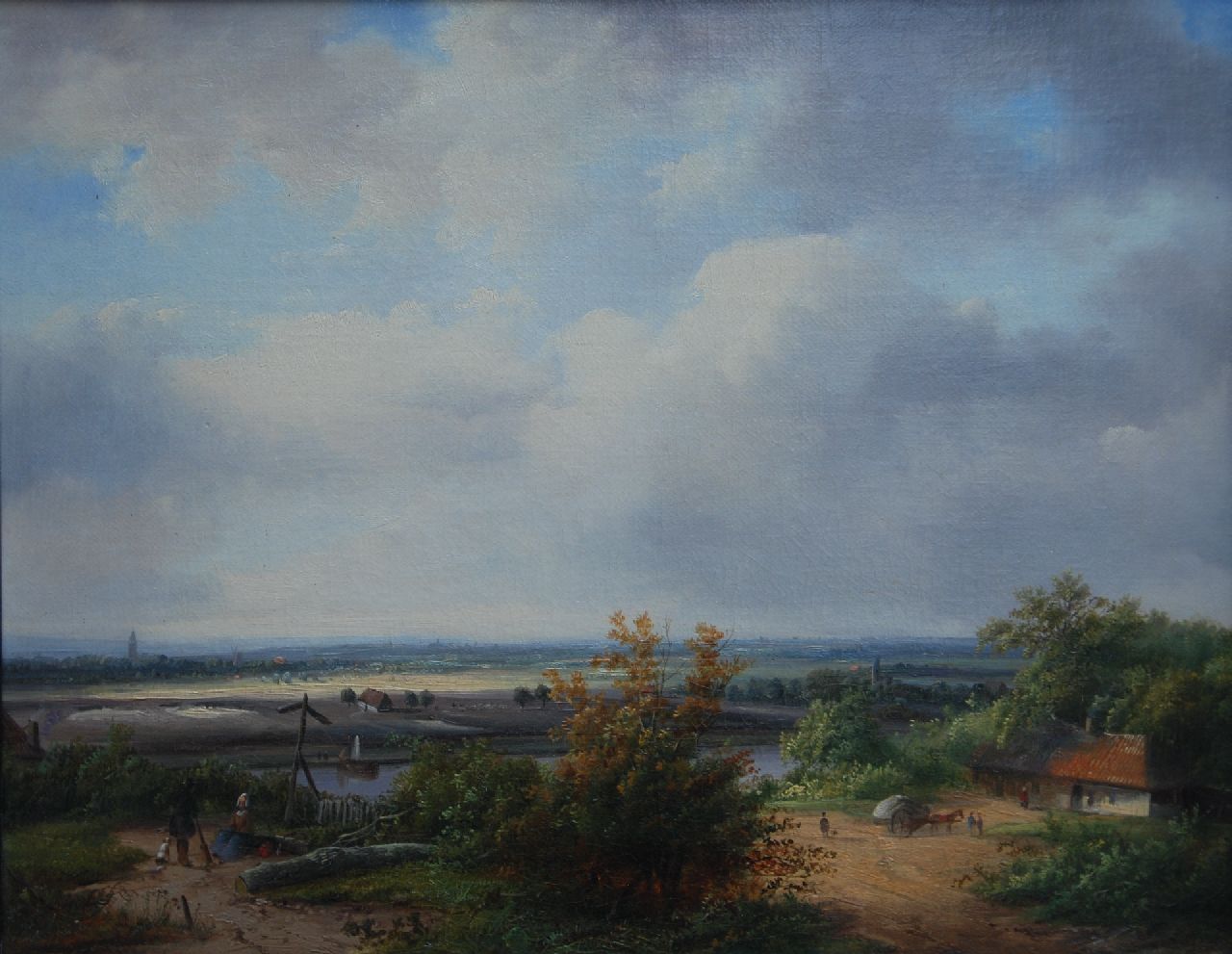 Velzen J.P. van | Johannes Petrus van Velzen | Gemälde zum Verkauf angeboten | Flusslandschaft, Öl auf Leinwand 37,0 x 47,0 cm, Unterzeichnet u.l. Velzen J.P. van | Johannes Petrus van Velzen | Gemälde zum Verkauf angeboten | Flusslandschaft, Öl auf Leinwand 37,0 x 47,0 cm, Unterzeichnet u.l.