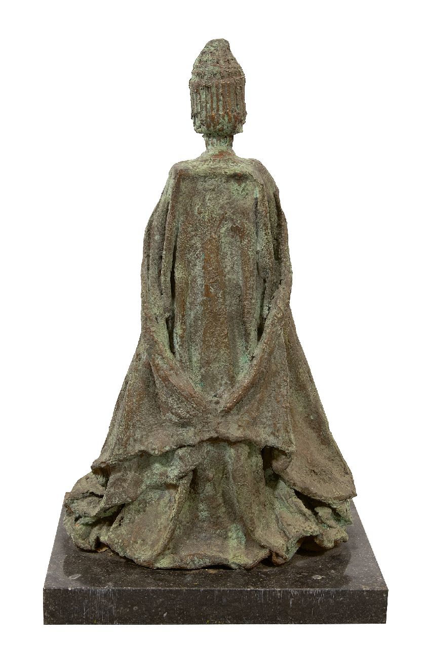 Onbekend   | Onbekend | Skulpturen und Objekte zum Verkauf angeboten | Weibliche figur mit Umhang, Bronze 57,0 cm