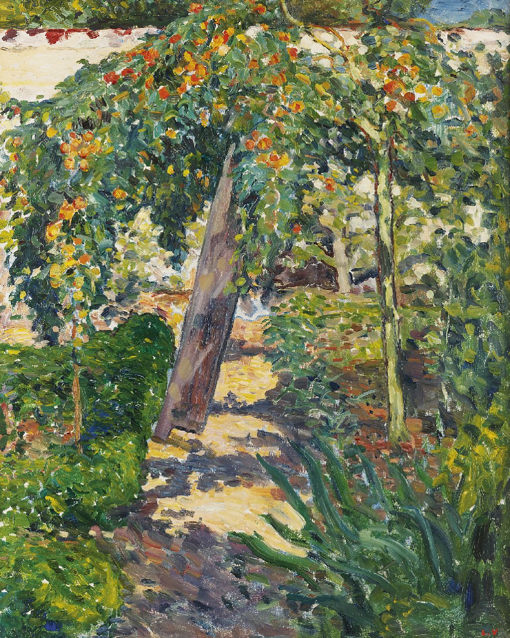 Valtat L.  | Louis Valtat, L'arbre dans le jardin (Baum im Garten), Öl auf Leinwand 81,0 x 65,0 cm, Unterzeichnet r.u. in Stempelsignatur und zu datieren 1896