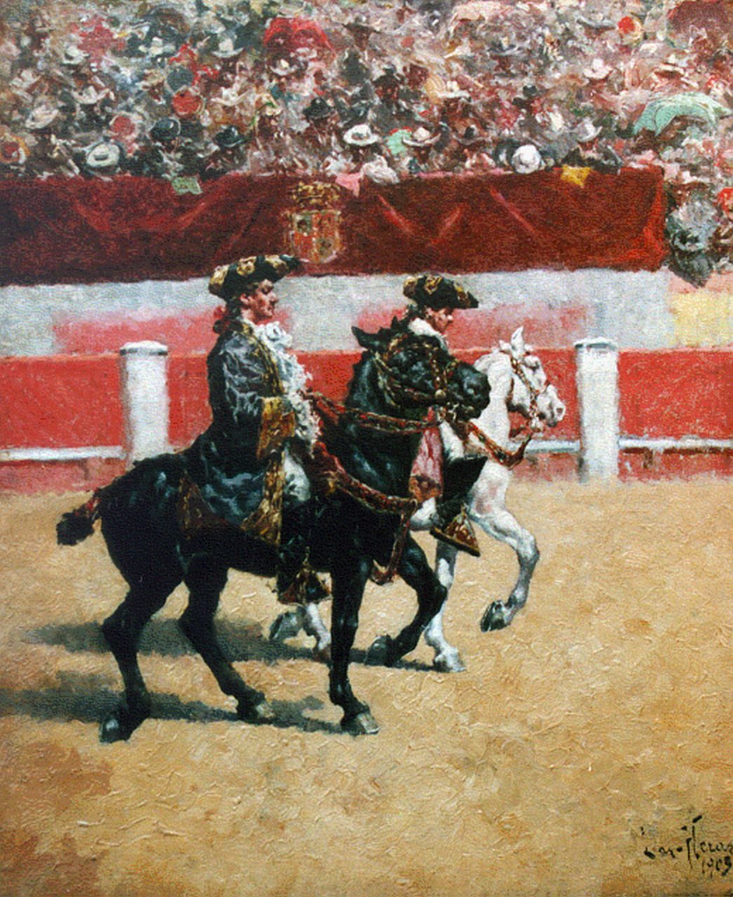 Heras G. de las | de las Heras, The 'Alguaciles', Öl auf Leinwand 45,8 x 38,0 cm, signed l.r. und dated 1903