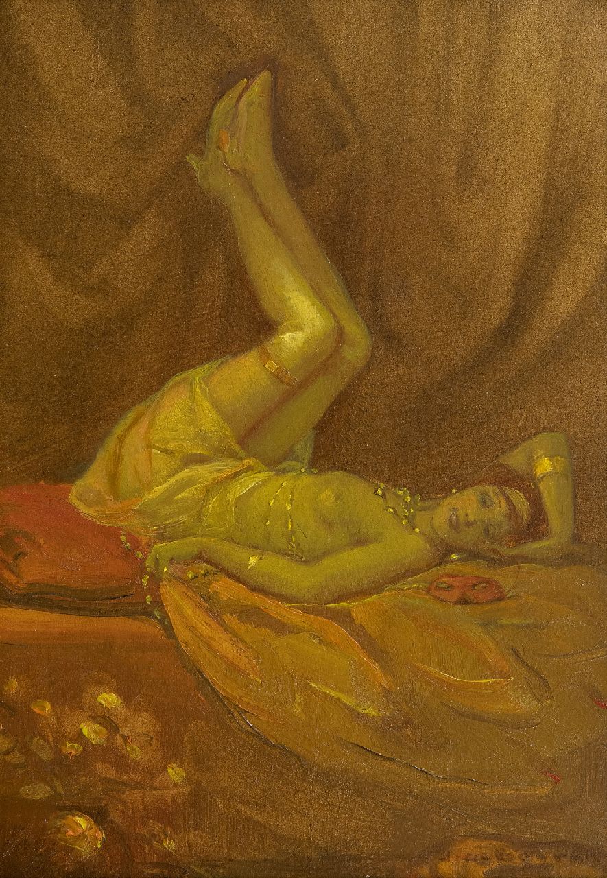 Jan Frans De Boever | Caprice, Öl auf Holzfaser, 40,0 x 32,0 cm, Unterzeichnet u.r.