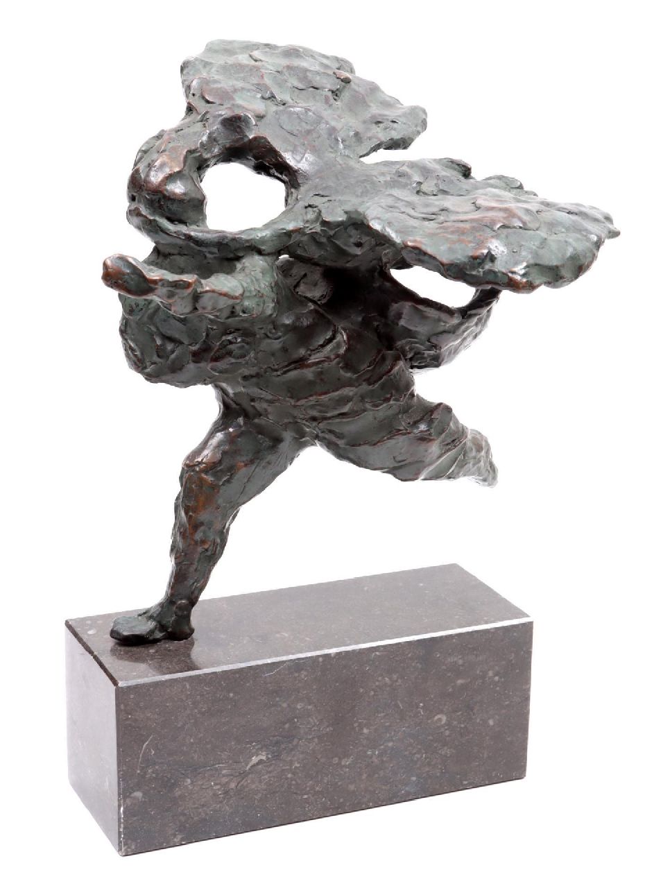 Wolkers J.H.  | 'Jan' Hendrik Wolkers, Leda und der Schwan, Bronze 33,0 x 24,0 cm, datiert 1956