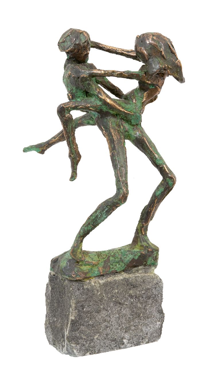 Bakker W.F.  | Willem Frederik 'Jits' Bakker | Skulpturen und Objekte zum Verkauf angeboten | Überschwänglich, Bronze 33,6 x 19,3 cm, Unterzeichnet auf der Basis