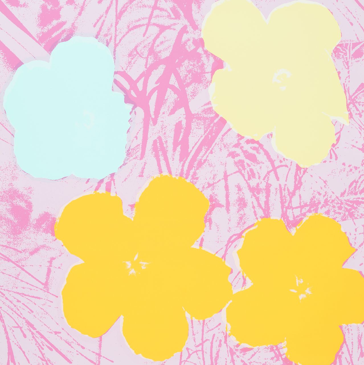 Naar Andy Warhol   | Naar Andy Warhol | Grafik zum Verkauf angeboten | Flowers, Siebdruck auf Papier 91,0 x 90,7 cm, prijs zonder lijst