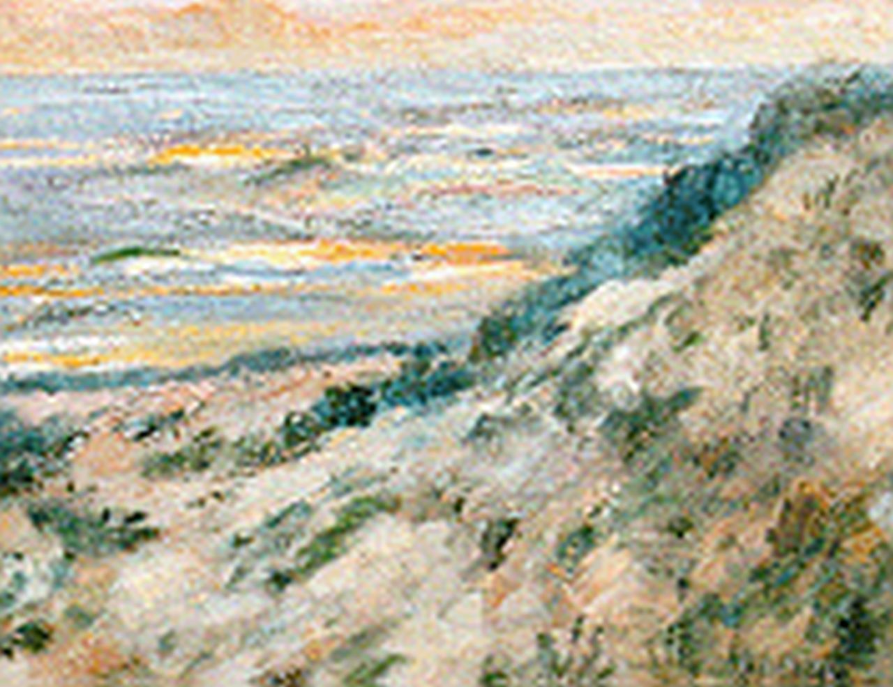 Doeser J.J.  | 'Jacobus' Johannes Doeser, A coastal scene, Öl auf Leinwand 29,0 x 34,0 cm, signed l.r.