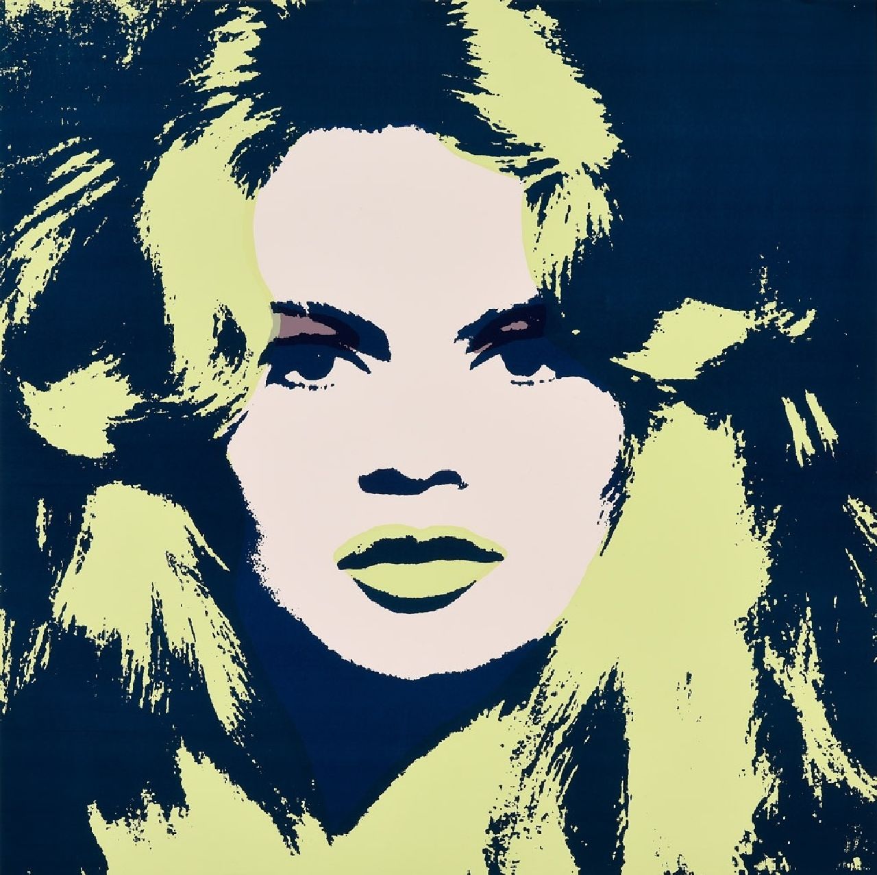Naar Andy Warhol   | Naar Andy Warhol | Grafik zum Verkauf angeboten | Brigitte Bardot, Siebdruck auf Papier 91,0 x 91,0 cm, prijs zonder lijst