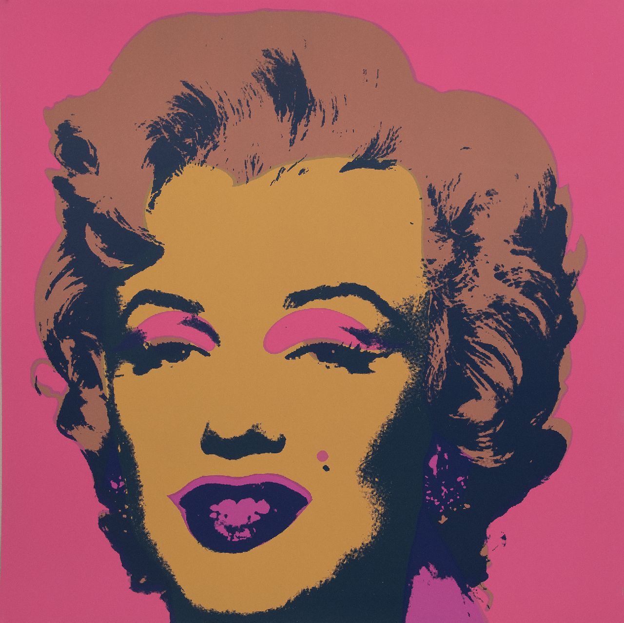 Naar Andy Warhol   | Naar Andy Warhol | Grafik zum Verkauf angeboten | Marilyn, Siebdruck auf Papier 91,0 x 91,0 cm, prijs zonder lijst