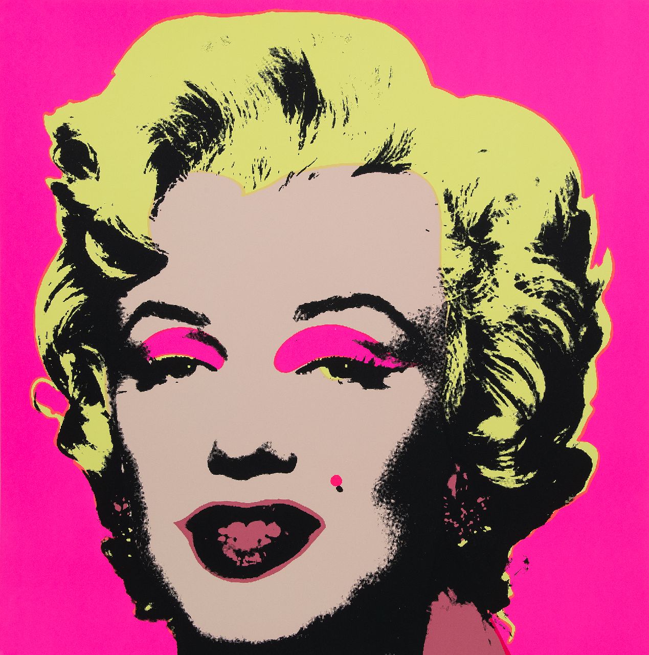Naar Andy Warhol   | Naar Andy Warhol | Grafik zum Verkauf angeboten | Marilyn, Siebdruck auf Papier 91,0 x 91,0 cm, prijs zonder lijst