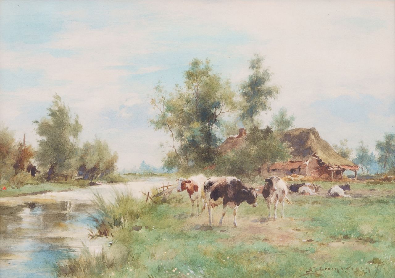 Groenewegen A.J.  | Adrianus Johannes Groenewegen, x, Aquarell auf Papier 20,0 x 30,0 cm