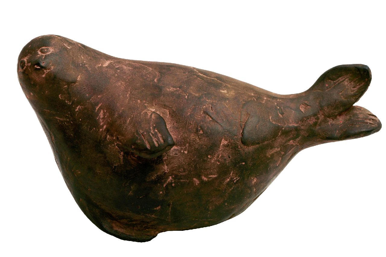 Hemert E. van | Evert van Hemert, Siegel, Bronze 8,5 x 15,0 cm, Unterzeichnet mit Monogramm auf dem Bauch und zu datieren 2017
