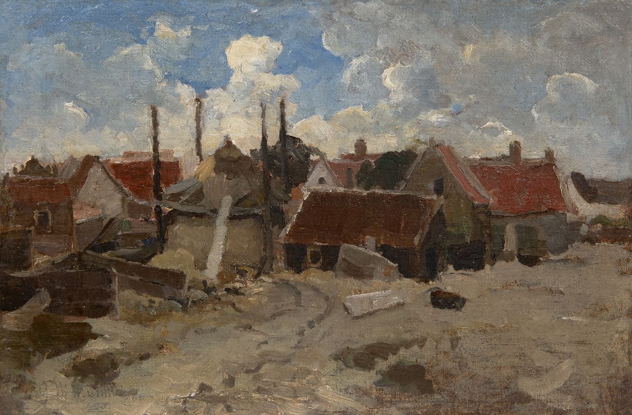 Munthe G.A.L.  | Gerhard Arij Ludwig 'Morgenstjerne' Munthe | Gemälde zum Verkauf angeboten | Noordwijk von den Dünen aus gesehen, Öl auf Leinwand auf Holz 33,4 x 50,5 cm, Unterzeichnet u.l.