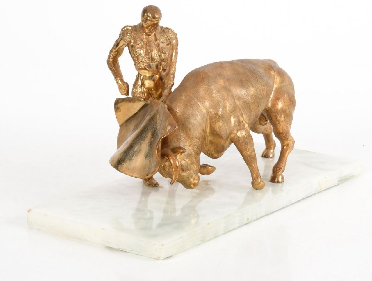 Onbekend   | Onbekend | Skulpturen und Objekte zum Verkauf angeboten | Stier mit Matador, Bronze