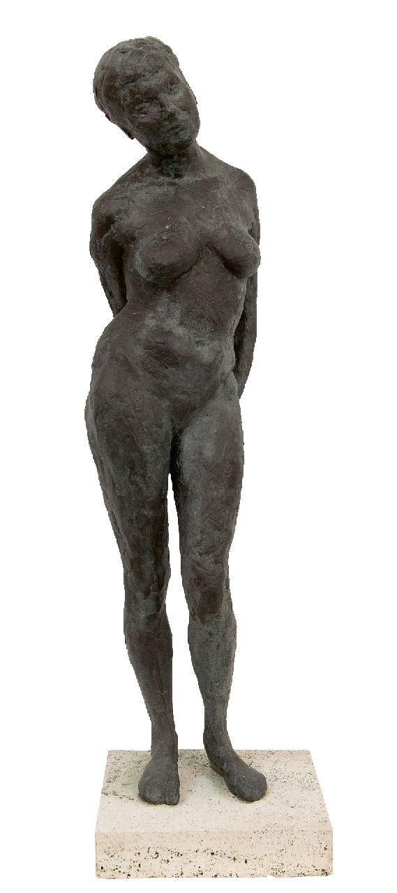 Onbekend 20e eeuw (1e helft)  | Onbekend | Skulpturen und Objekte zum Verkauf angeboten | Stehende Akt, Bronze 58,0 x 16,7 cm