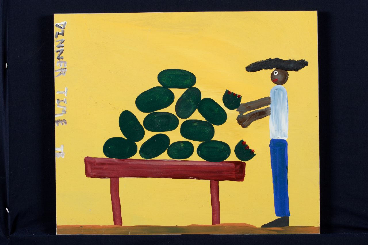 Brown T. | Timothy 'Tim' Brown, Dinner time, Acryl auf Holz 41,0 x 49,0 cm, Unterzeichnet M.l. mit Initialen Brown T. | Timothy 'Tim' Brown, Dinner time, Acryl auf Holz 41,0 x 49,0 cm, Unterzeichnet M.l. mit Initialen