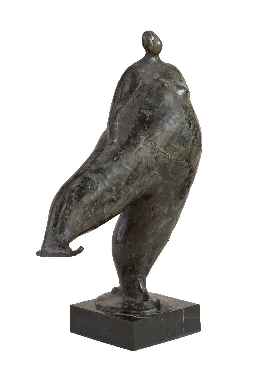 Hemert E. van | Evert van Hemert, Sjoukje, Patinierte Bronze 28,0 x 22,0 cm, Unterzeichnet mit Monogramm auf der Basis und zu datieren 2010