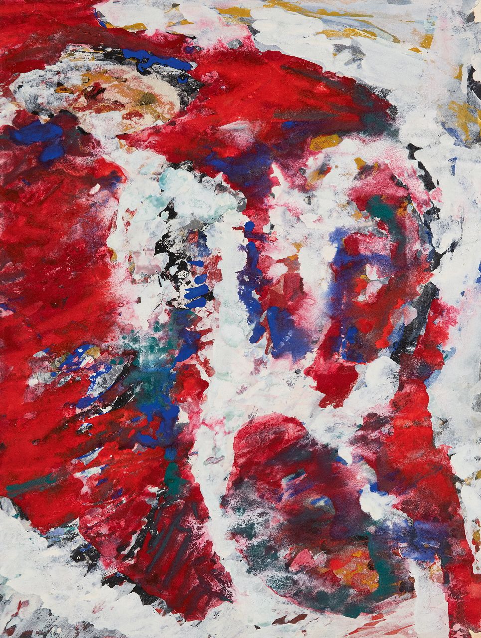 Hunziker F.  | Frieda Hunziker, Vorstudie zum letzten Gemälde, Gouache auf Papier 49,0 x 36,9 cm, Unterzeichnet im Verso und zu datieren 1966