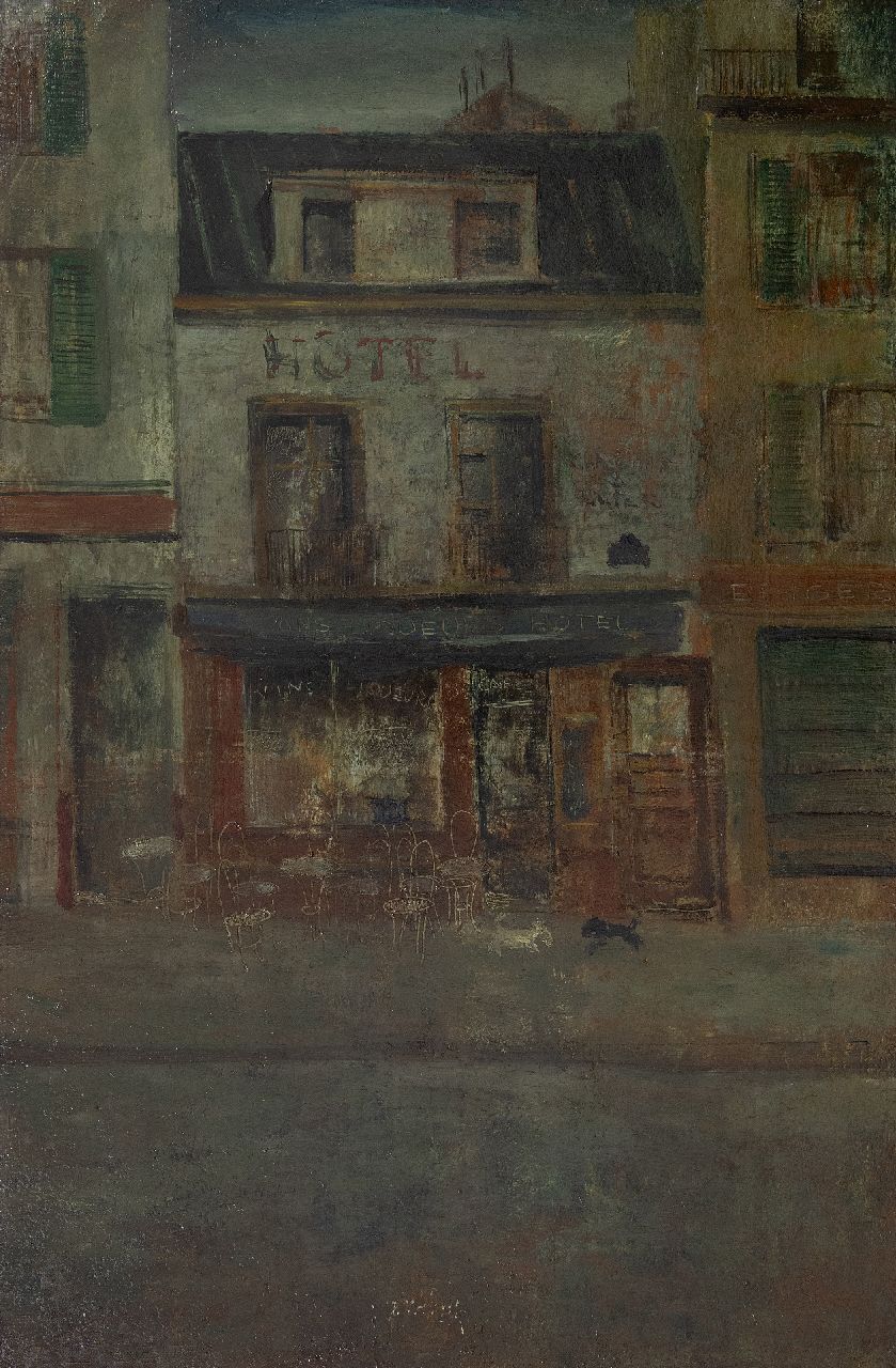 Heel J.J. van | Johannes Jacobus 'Jan' van Heel, Paris (kleiner Platz), Öl auf Holz 51,0 x 34,0 cm, zu datieren um 1946