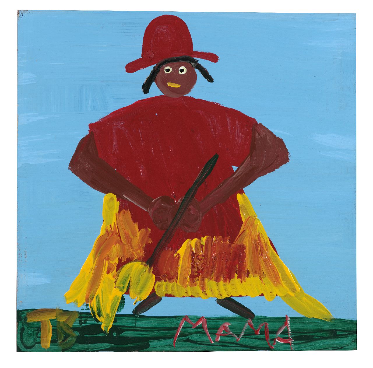 Brown T.  | Timothy 'Tim' Brown, Mama, Acryl auf Holz 39,0 x 39,0 cm, Unterzeichnet u.l. mit Initialen
