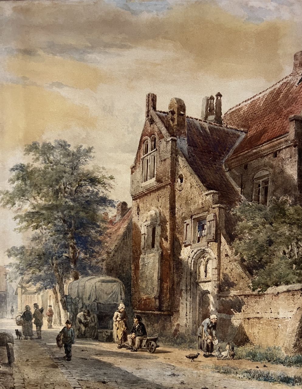 Springer C. | Cornelis Springer | Aquarelle und Zeichnungen zum Verkauf angeboten | Das Oude Gasthuisklooster in Hasselt, Tinte und Aquarell auf Papier 42,7 x 33,6 cm, Unterzeichnet u.l. und datiert '63 Springer C. | Cornelis Springer | Aquarelle und Zeichnungen zum Verkauf angeboten | Das Oude Gasthuisklooster in Hasselt, Tinte und Aquarell auf Papier 42,7 x 33,6 cm, Unterzeichnet u.l. und datiert '63