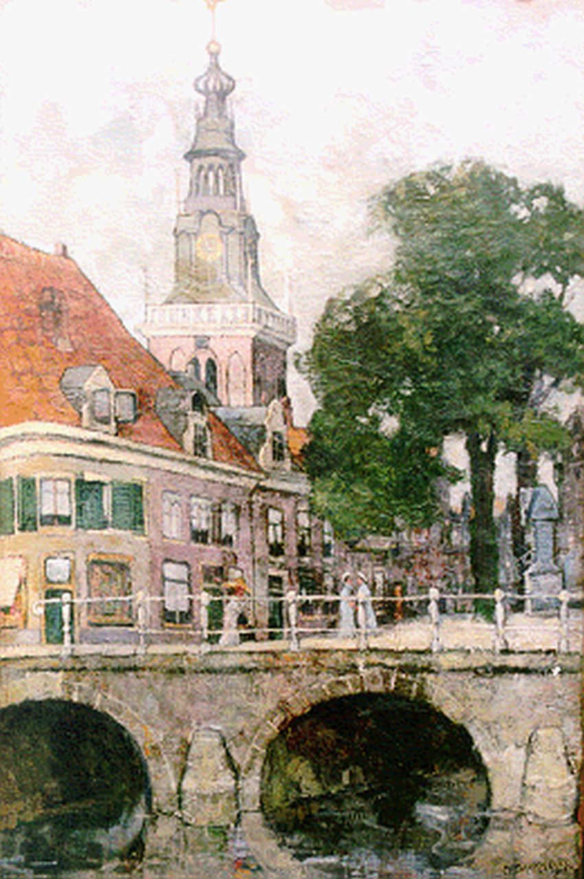 Dankmeijer C.B.  | Carel Bernardus 'Charles' Dankmeijer, A view of Alkmaar, Öl auf Leinwand 60,2 x 40,4 cm, signed l.r.