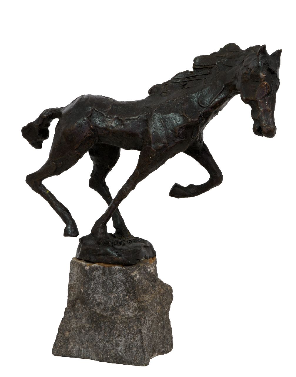 Bakker W.F.  | Willem Frederik 'Jits' Bakker | Skulpturen und Objekte zum Verkauf angeboten | Pferd, Bronze 23,0 x 22,0 cm