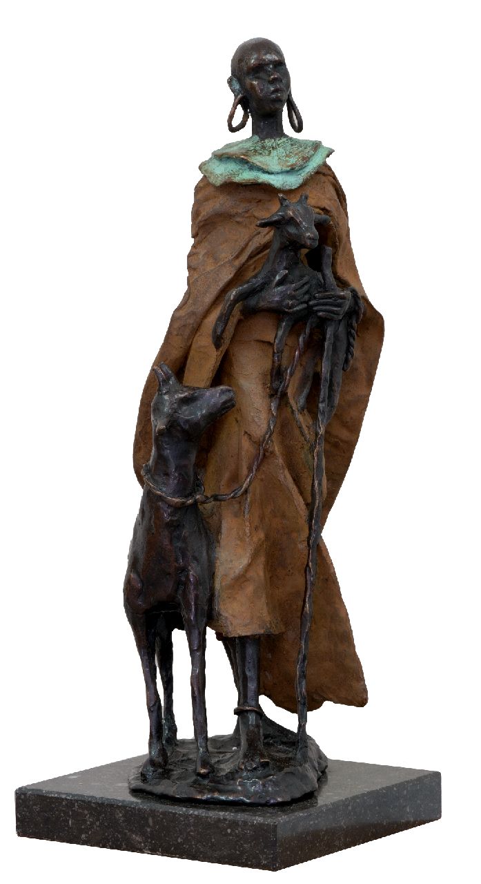 Marianne Houtkamp | x, Bronze, 46,0 x 18,0 cm, gesigneerd op basis