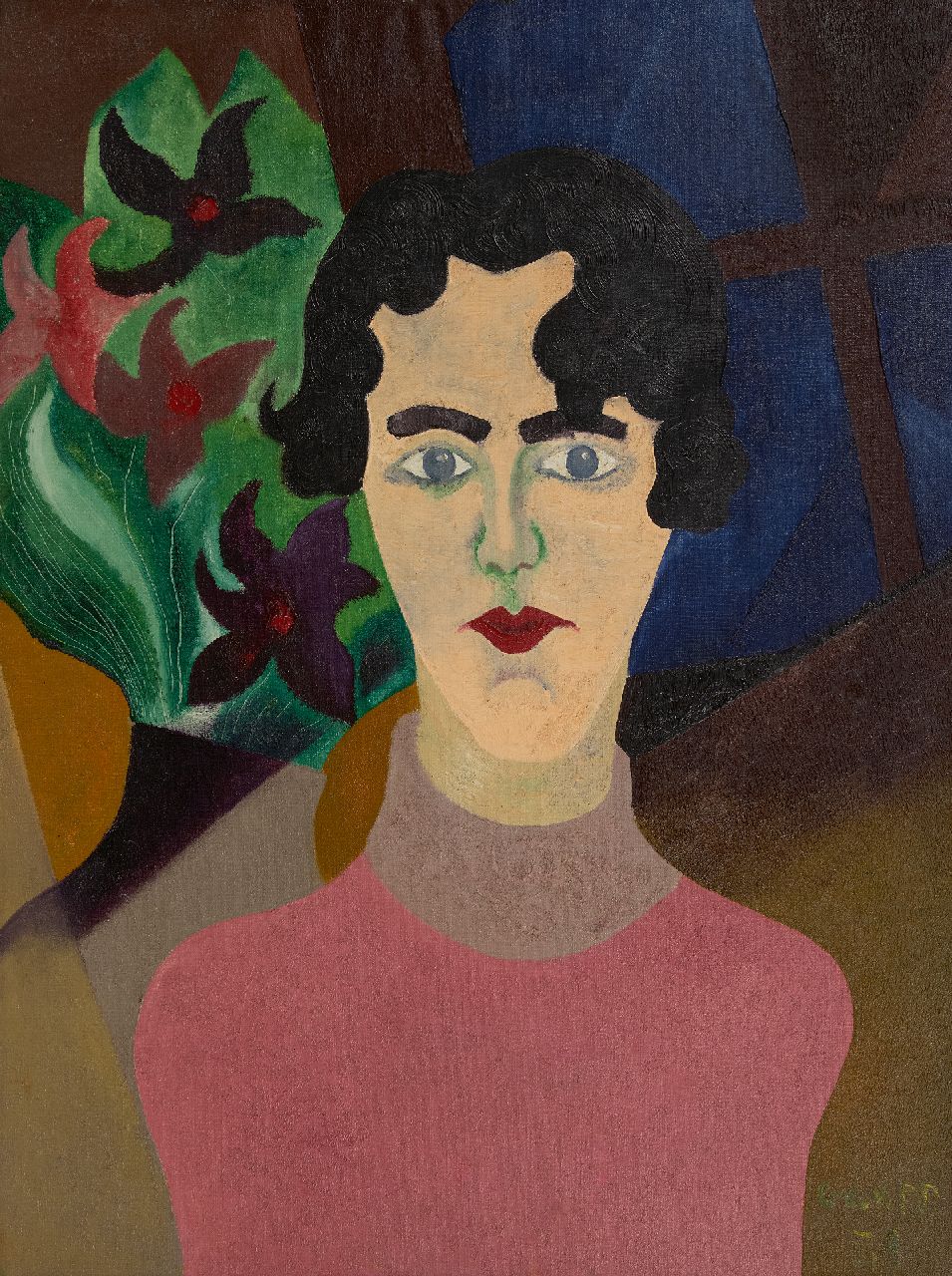 Gaupp K.A.C.  | Karel Albert 'Charles' Gaupp, Selbsporträt als Frau, Öl auf Leinwand 80,1 x 60,5 cm, Unterzeichnet u.r. und datiert '39