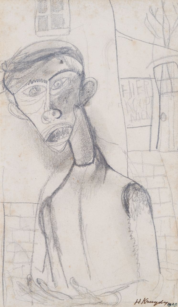 Kruyder H.J.  | 'Herman' Justus Kruyder | Aquarelle und Zeichnungen zum Verkauf angeboten | Market vendor, Zeichnung auf Papier 18,0 x 11,0 cm, Unterzeichnet l.u. und datiert 1929