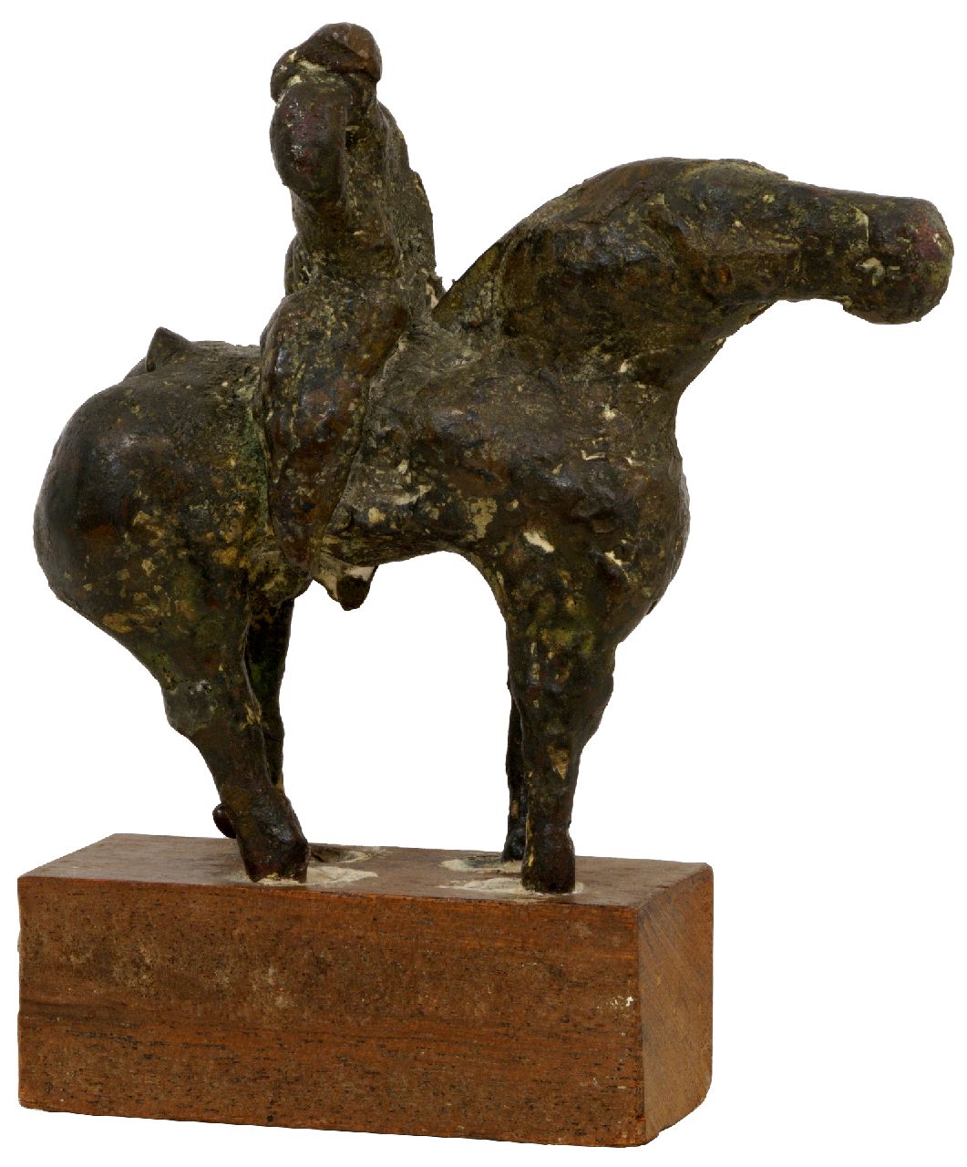 Arthur Spronken | Reiter zu Pferd, Bronze, 16,0 x 13,0 cm, Unterzeichnet auf der Unterseite und datiert 1963