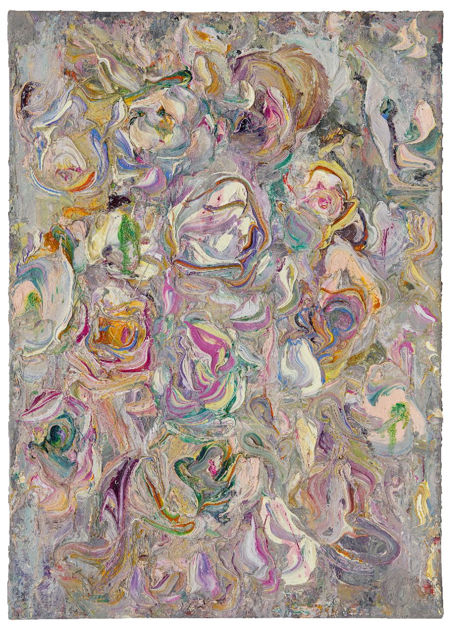 Mulders M.M.M.  | Marcus Martinus Maria 'Marc' Mulders | Gemälde zum Verkauf angeboten | Blumen, Öl auf Leinwand 70,2 x 50,2 cm, Unterzeichnet im Verso und im Verso datiert 13 01/08