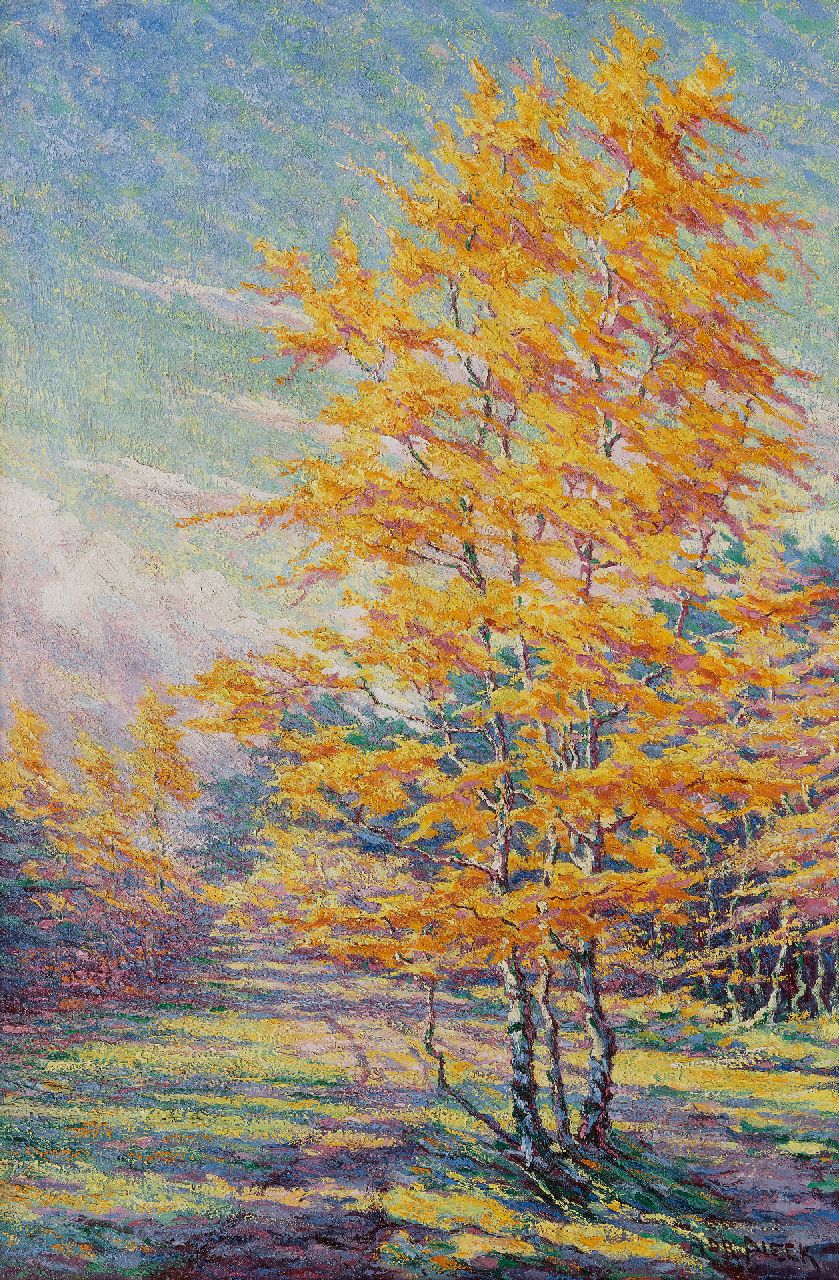 Pieck A.J.  | Adriana Jacoba 'Adri' Pieck, Herbstbaum, Öl auf Leinwand 76,0 x 50,9 cm, Unterzeichnet u.r.