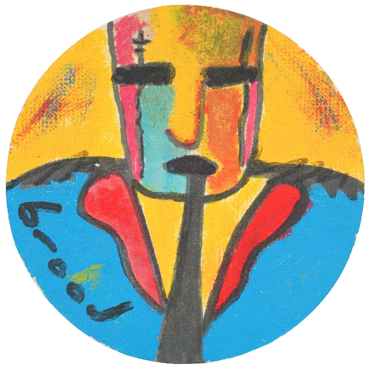 Brood H.  | Herman Brood |  zum Verkauf angeboten | Bierdeckel, Unterzeichnet u.l.