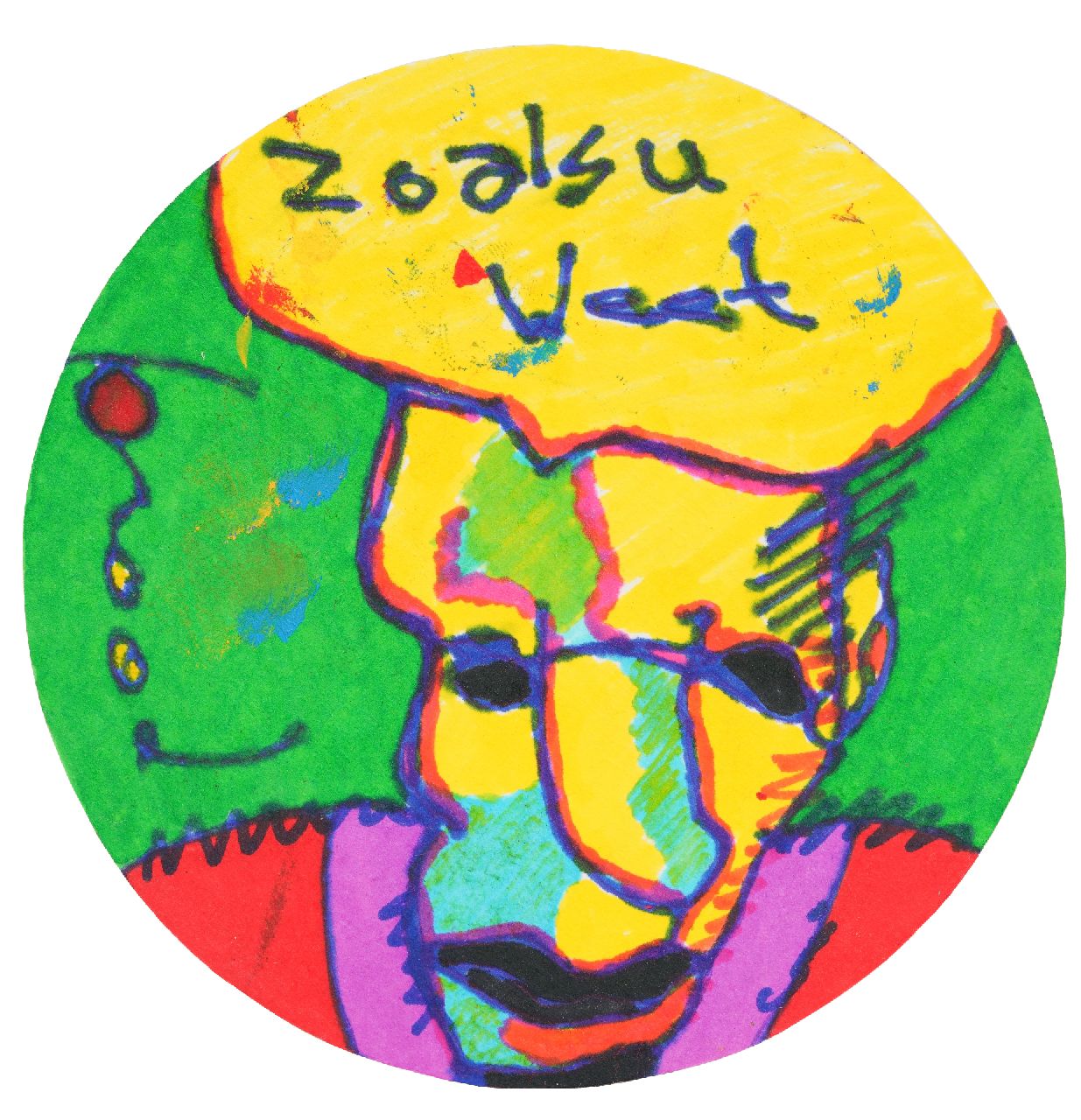 Brood H.  | Herman Brood |  zum Verkauf angeboten | Bierdeckel, Unterzeichnet m.l.