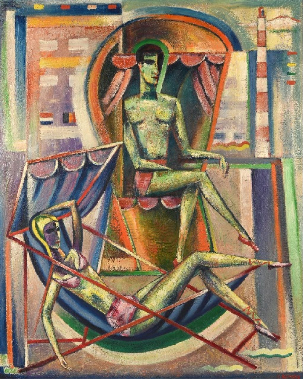 Reimond Kimpe | x, Öl auf Leinwand, 104,5 x 84,0 cm, Unterzeichnet u.r. und zu datieren 1955