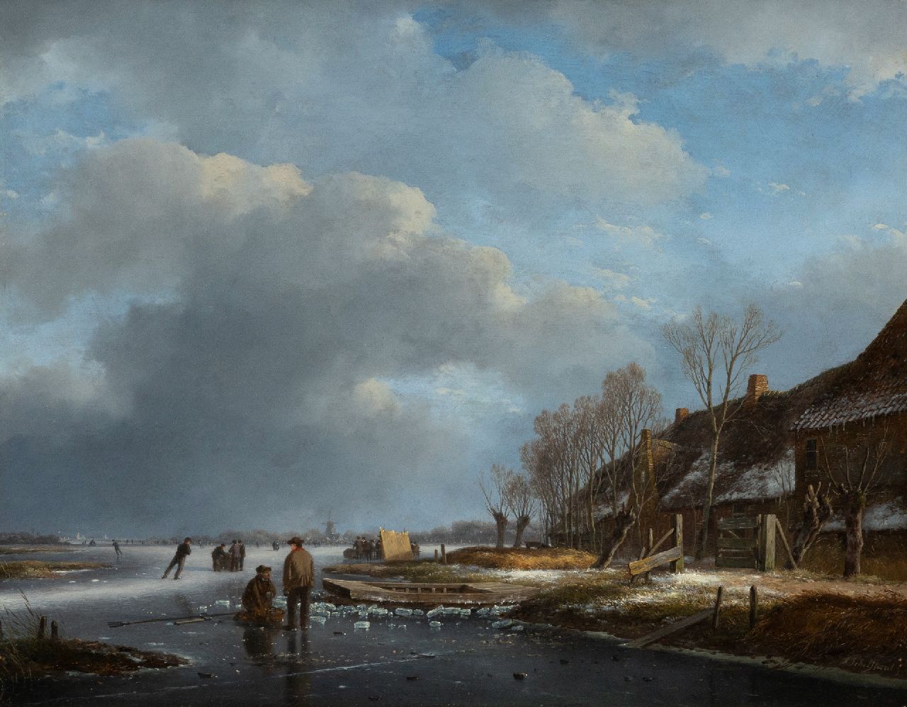 Schelfhout A.  | Andreas Schelfhout | Gemälde zum Verkauf angeboten | x, Öl auf Holz 40,5 x 51,0 cm, Unterzeichnet u.r. und 1830