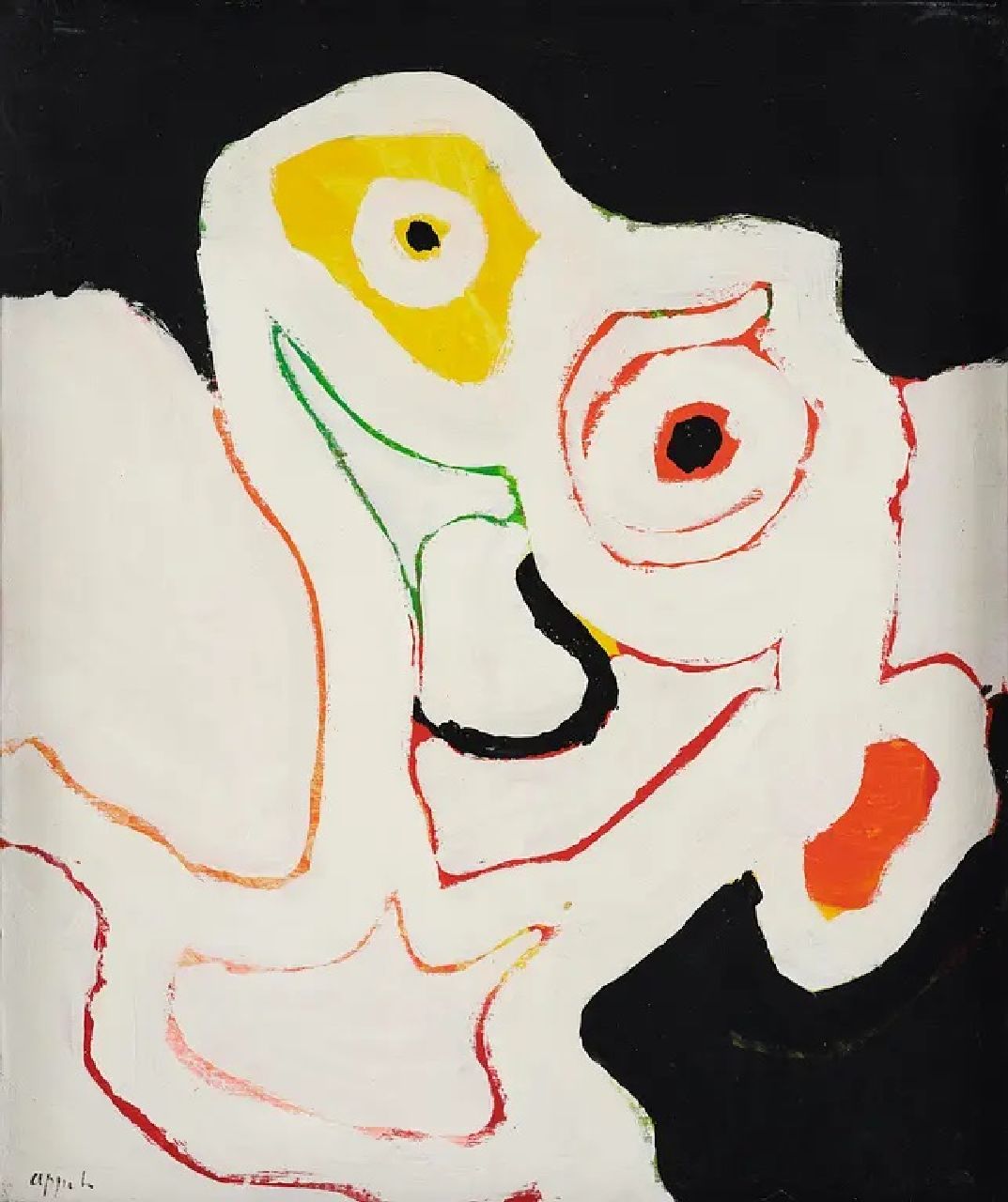 Appel C.K.  | Christiaan 'Karel' Appel | Gemälde zum Verkauf angeboten | x, Öl auf Leinwand 65,0 x 54,0 cm, Unterzeichnet u.l.