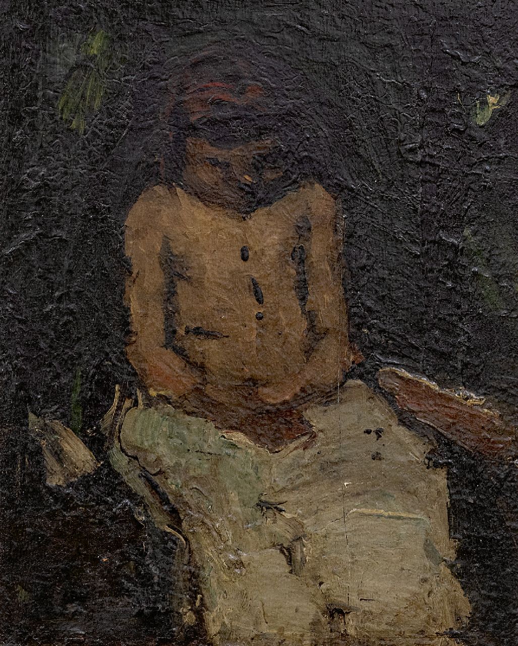 Robertson S. | Susanne 'Suze' Robertson, Sitzendes Mädchen, Öl auf Holz 27,0 x 21,4 cm Robertson S. | Susanne 'Suze' Robertson, Sitzendes Mädchen, Öl auf Holz 27,0 x 21,4 cm