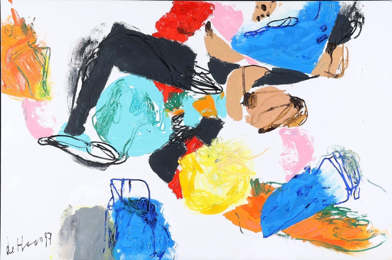 Haan J. de | Jurjen de Haan | Gemälde zum Verkauf angeboten | Panta Rhei 9, Öl auf Leinwand 100,0 x 150,0 cm, Unterzeichnet u.l. und datiert '97 Haan J. de | Jurjen de Haan | Gemälde zum Verkauf angeboten | Panta Rhei 9, Öl auf Leinwand 100,0 x 150,0 cm, Unterzeichnet u.l. und datiert '97