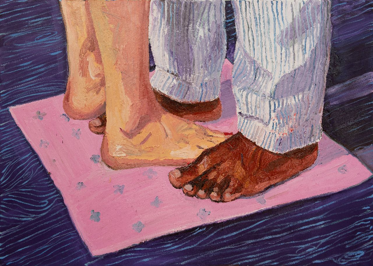 Blaaker C.H. | Carlos Henny Blaaker | Gemälde zum Verkauf angeboten | Badematte, Öl auf Leinwand 100,0 x 140,0 cm Blaaker C.H. | Carlos Henny Blaaker | Gemälde zum Verkauf angeboten | Badematte, Öl auf Leinwand 100,0 x 140,0 cm