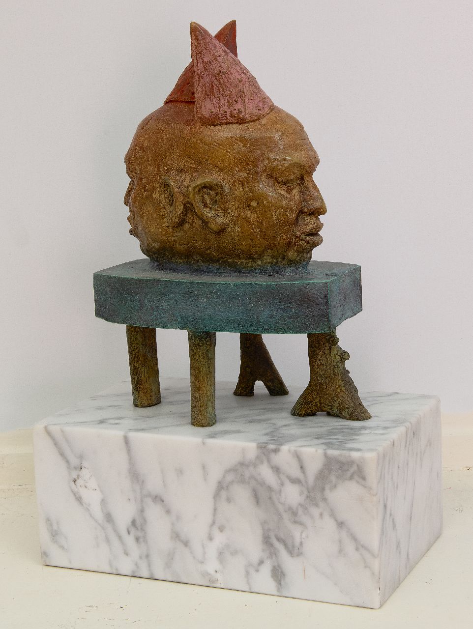 Blaaker C.H.  | Carlos Henny Blaaker | Skulpturen und Objekte zum Verkauf angeboten | x, Bronze und Marmor 27,0 x 17,5 cm