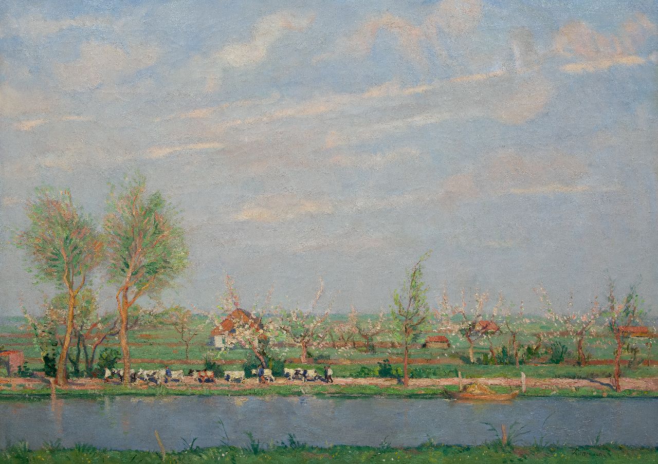 Jan Poortenaar | Frühling, Öl auf Leinwand, 100,6 x 140,2 cm, Unterzeichnet u.r. und ohne Rahmen